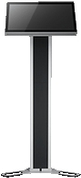 ADVANTECH TRI SHAPE FLOOR STAND 120CM 18kg Capacity, 1200mm Heigh, 10kg, Black/Silver (UTC-T01-STANDE)