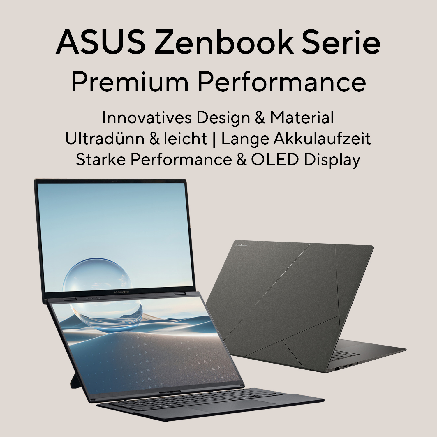 ASUS Zenbook S14 UX5406SA-PV524W 14" 2,8K OLED Intel Core Ultra 7 32 GB RAM 1 TB SSD Weiß