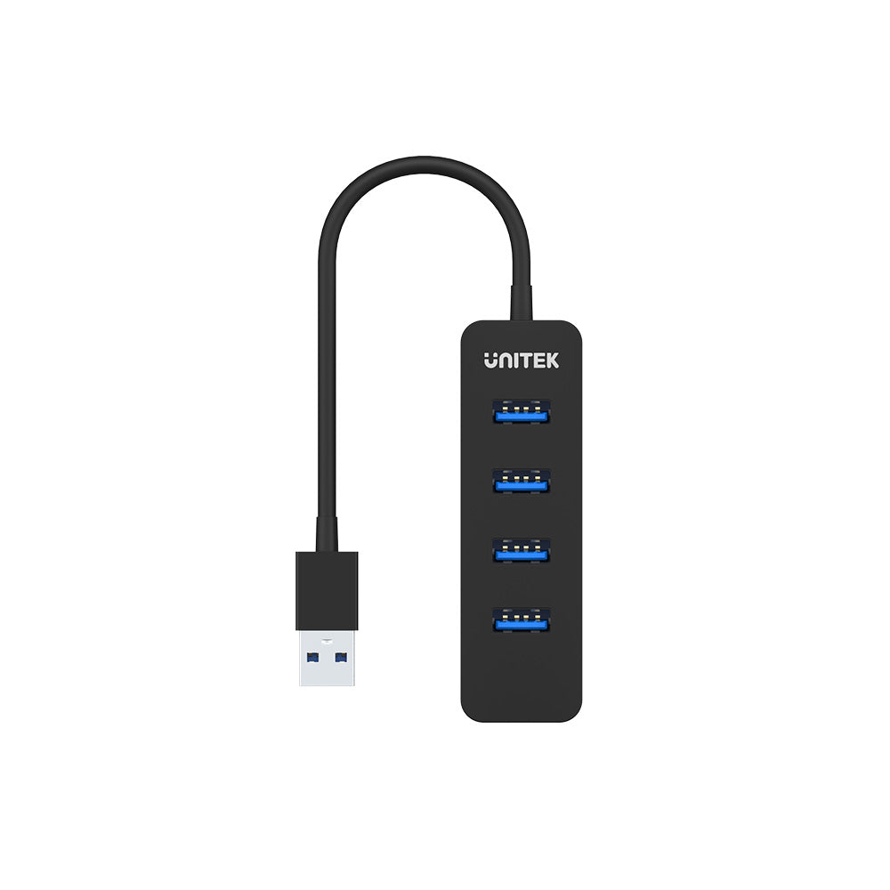 Unitek uHUB Q4 H1117A USB-Hub 4x USB-A 3.1 Aktiv Schwarz
