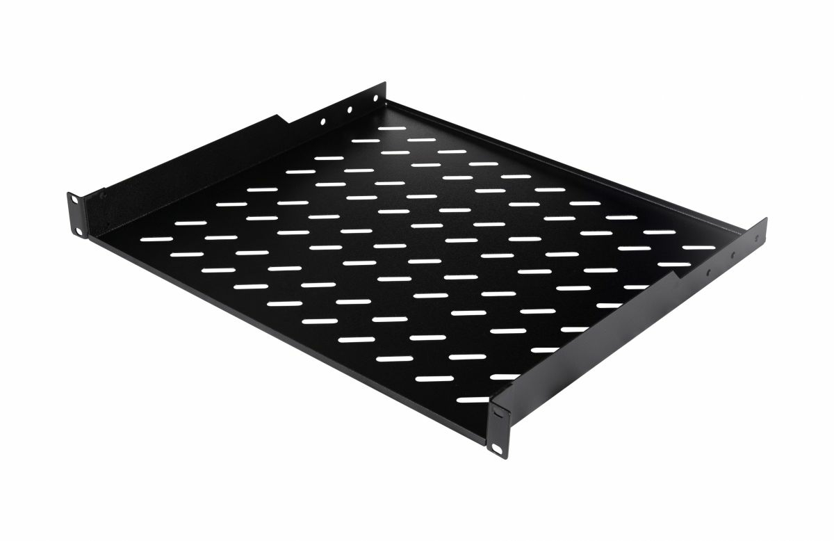Equip Festes Fachboden 19" 1U 600 mm Schwarz