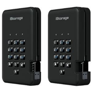 iStorage diskAshur² 4 TB 2,5" HDD USB 3.1 Gen 1 Phantomschwarz