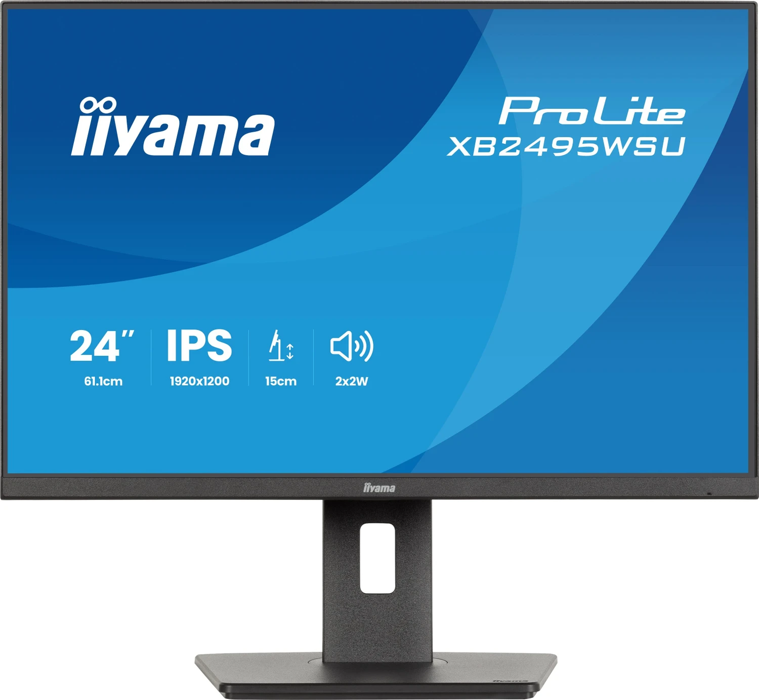 IIYAMA 60.5cm (24") XB2495WSU-B1 16:10 HDMI+DP+USB-C IPS (XB2495WSU-B1)