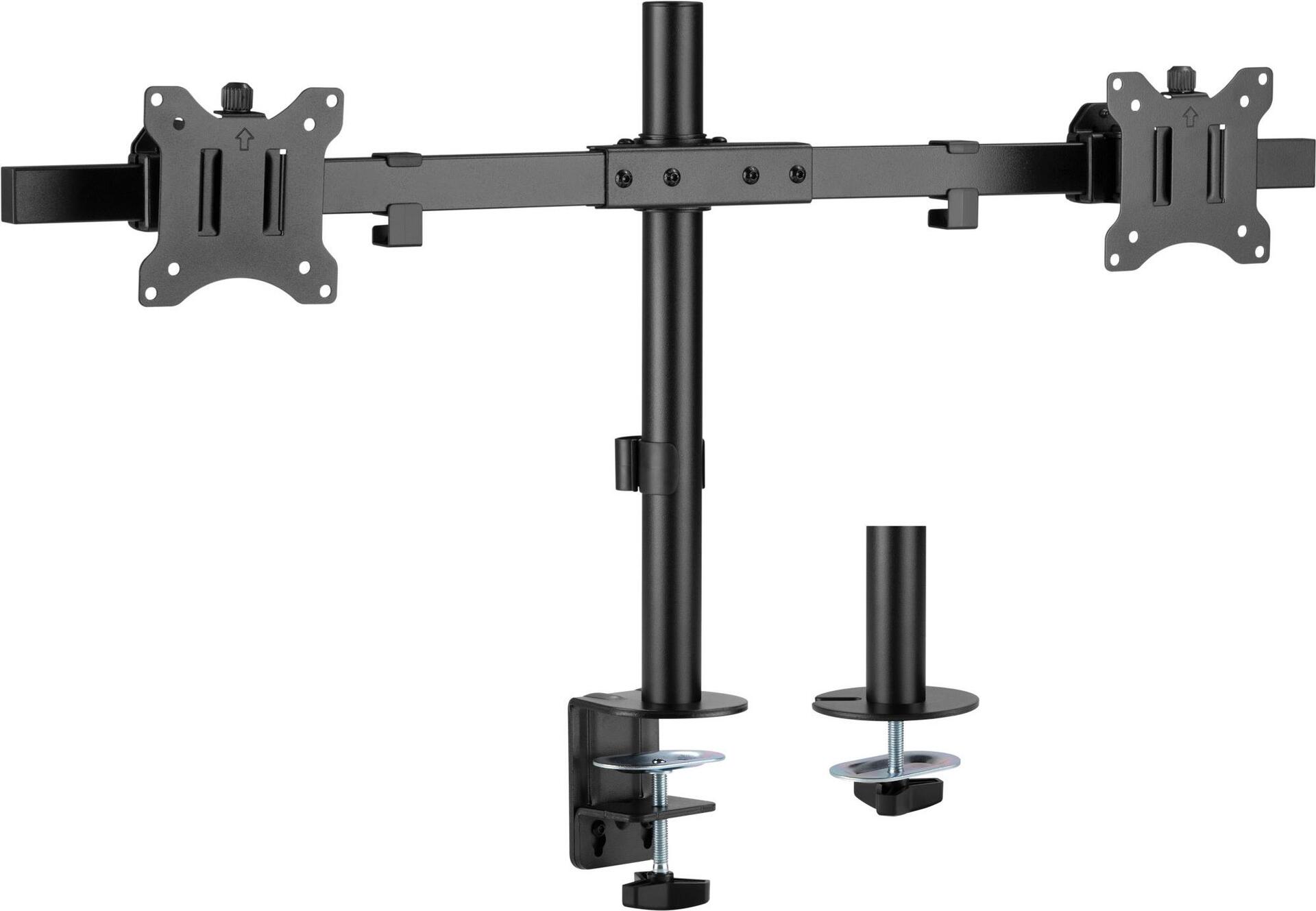 InLine Tischhalterung für 2x LCD-/LED-Display bis 81cm 32" max. 9kg (23108E)