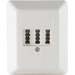 S/CONN maximum connectivity Telefon-Anschlußdose TAE NFF, 1 Amtsleitung, Aufputz (74060)