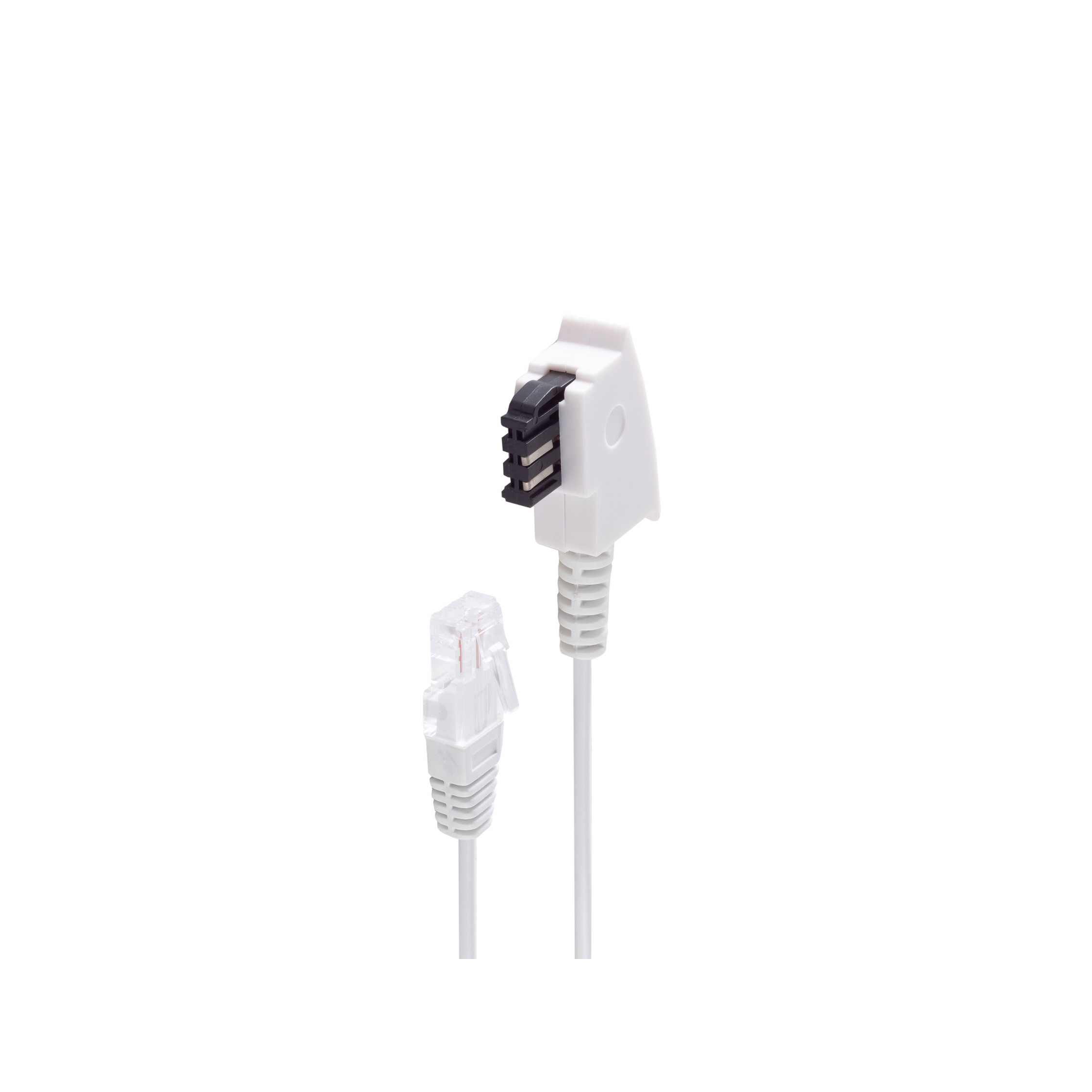 ShiverPeaks BASIC-S BS12-09016 Telefon-Anschlusskabel TAE-F auf RJ-45 0,5 m Weiß
