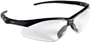HYGOSTAR Schutzbrille KLAR, Scheibentönung: klar Gestell aus schwarzem Kunststoff, Polycarbonat-Gläser, - 1 Stück (85110)