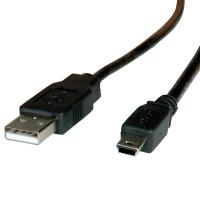 ROLINE USB 2.0 Kabel, Typ A - 5-Pin Mini 3,0m (11.02.8730)