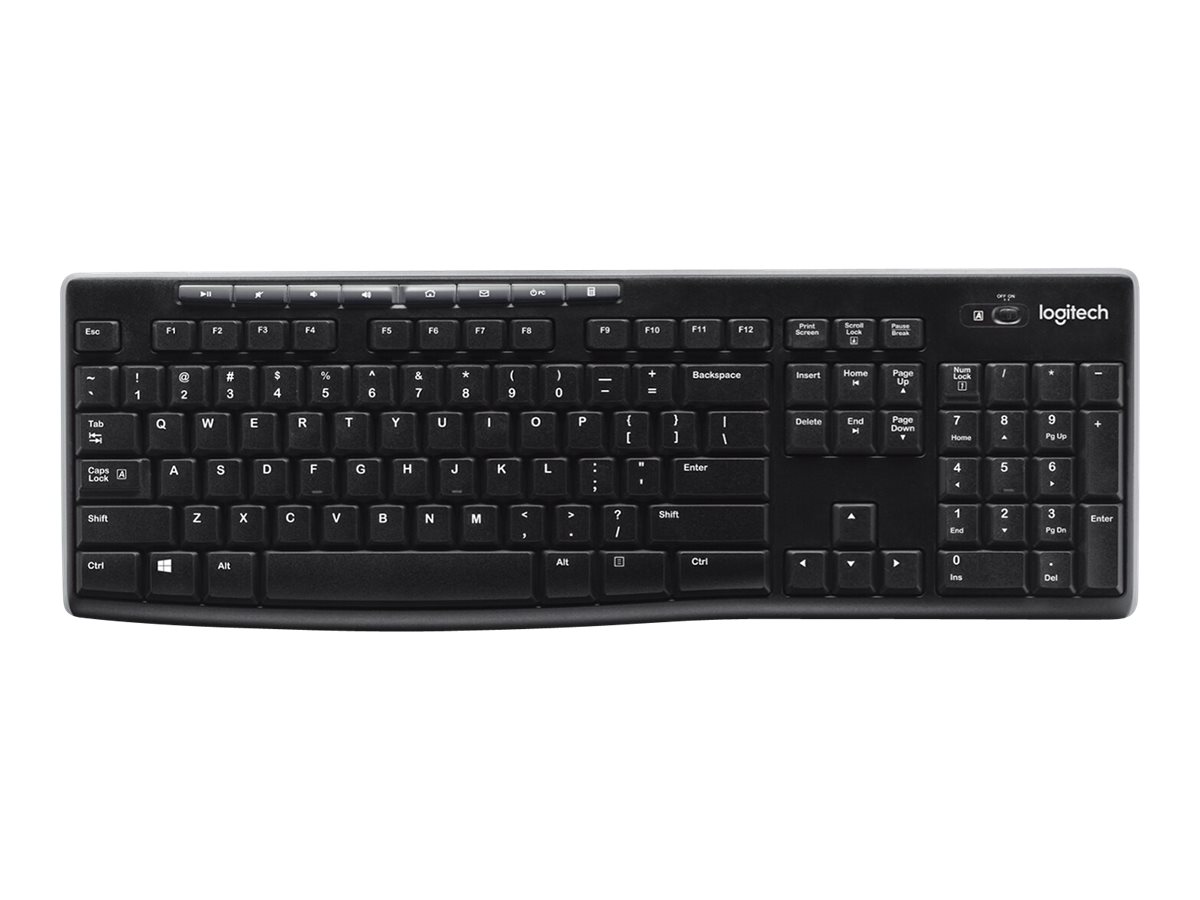Logitech Wireless Keyboard K270 Kabellose Tastatur QWERTY Schwarz