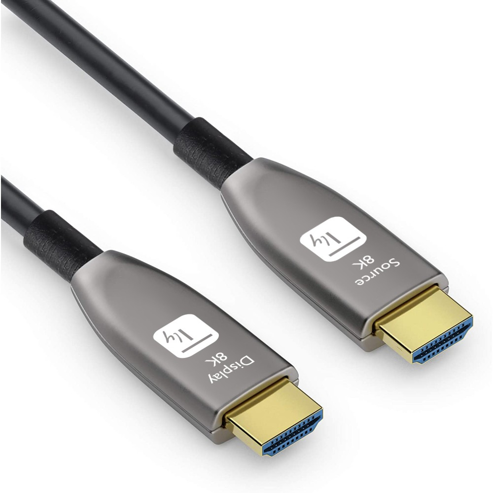 Techly HDMI-Kabel 2.1 AOC 15 m 8K 60Hz 48 Gbit/s Schwarz