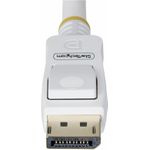 StarTech.com 10ft White VESA Certified DisplayPort 1.2 Cable with Latches (DP12-CABLE-10FTW)