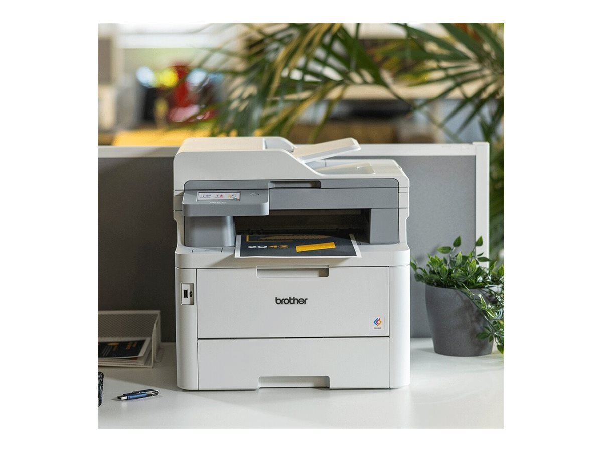 Brother MFC-L8390CDW LED Multifunktionsdrucker 30 Seiten/Min. Duplex WLAN Grau, Weiß
