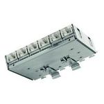Telegärtner Patch Verteiler Kat.6A (tief), Tragschienen mit Trageschienenadapter TS, mit 6 Anschlussdosen RJ45 - 1 Stück (J02021A0055)