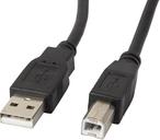 LANBERG USB-A(M)->USB-B(M) 2.0 Kabel 0,5m Ferrite sw (CA-USBA-11CC-0005-BK)