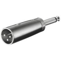 Wentronic Goobay XLR- Adapter - XLR-Stecker (3-Pin) > Klinke 6,35 mm-Stecker (2-Pin, Mono) (27452)