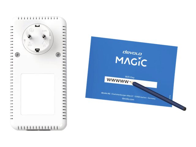 devolo Magic 2 WiFi next Starter Kit PowerLine-Bridge Wi-Fi 5 Weiß