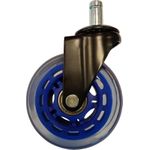 LC-Power LC-CASTERS-7DB-SPEED Büro- & Computerstuhl-Teil Blau Kunststoff - Gummi Lenkrolle (LC-CASTERS-7DB-SPEED)