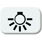 BJ Reflex SI Tastersymbol Licht *alpinweiss* (2525LI-214) (2CKA001433A0028)