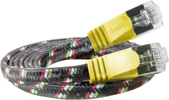 SLIM ST6 5 GE - Cat.6 SLIM-Tough-Kabel, F/FTP, 5,0 m, gelb (PKW-TOUGH-STP-K6 5.0 GE)