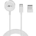 Goobay 65343 Ladegerät für Mobilgeräte Smartwatch Weiß AC Kabelloses Aufladen Schnellladung Auto - Drinnen (65343)