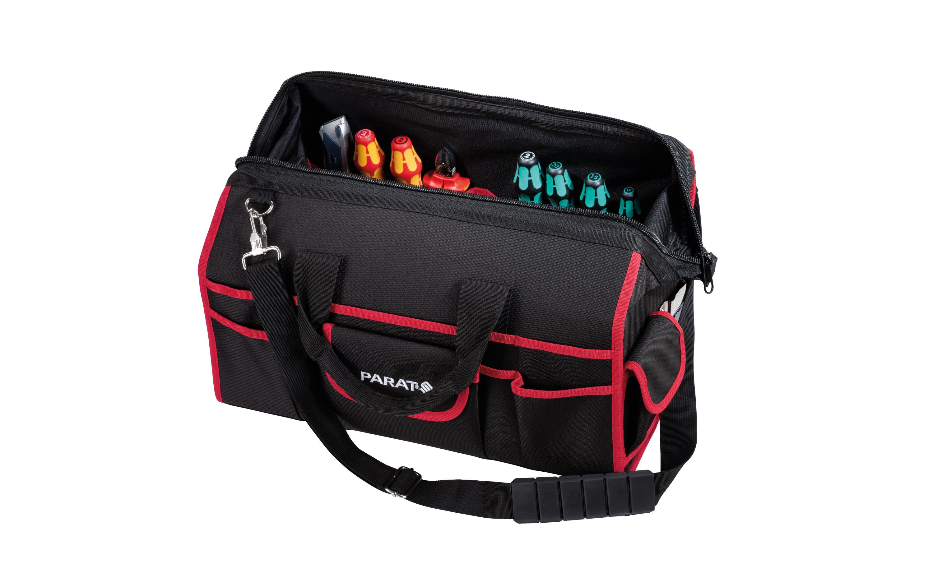 Parat BASIC Tool Softbag M Werkzeugtasche 500 x 270 x 280 mm Schwarz, Rot