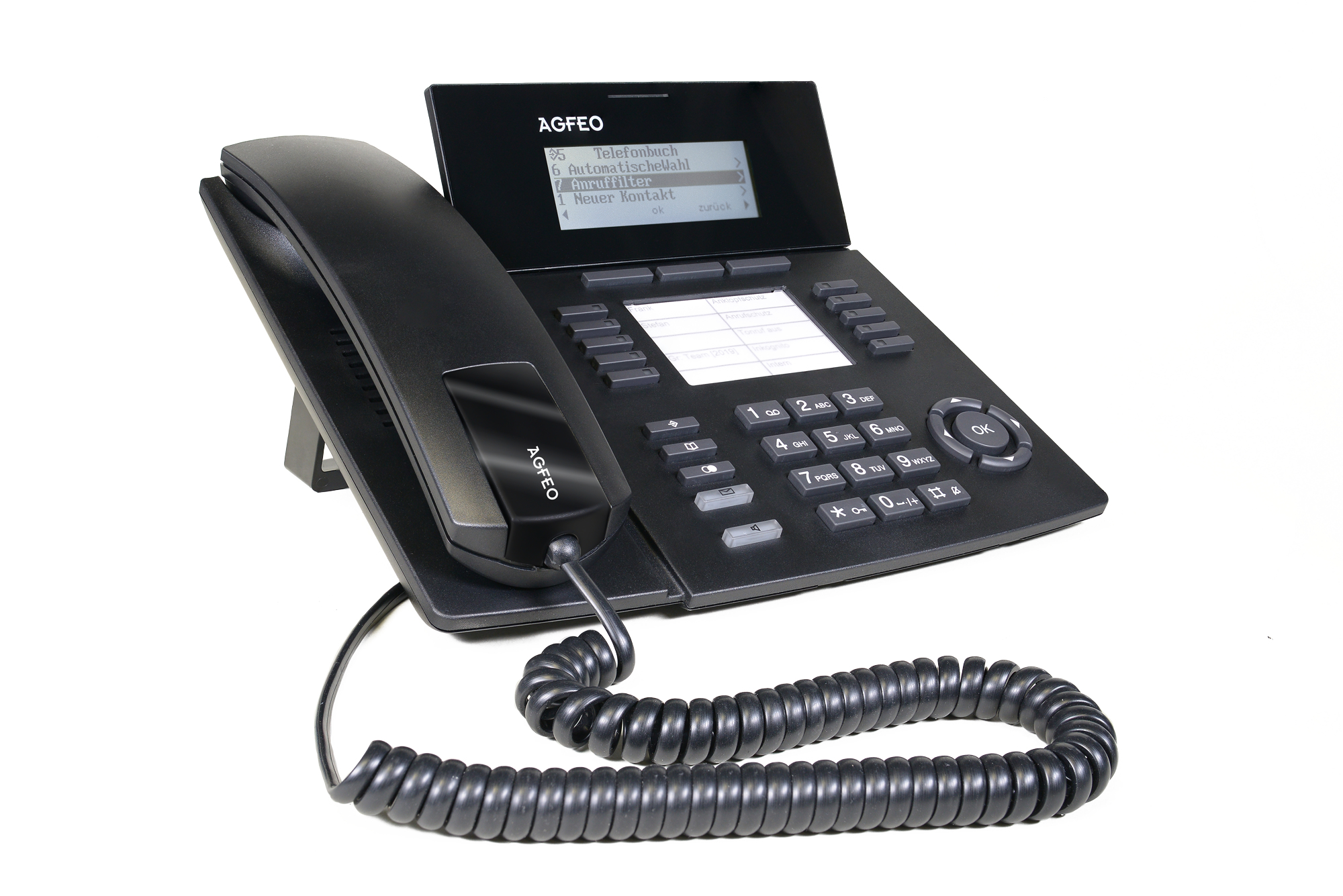 AGFEO ST 53 IP SENSORfon VoIP-Systemtelefon Schwarz