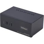 StarTech.com 2-Port Dual-Monitor DisplayPort en HDMI KVM Switch, 4K 60Hz (P2ADDH462-KVM-SWITCH)