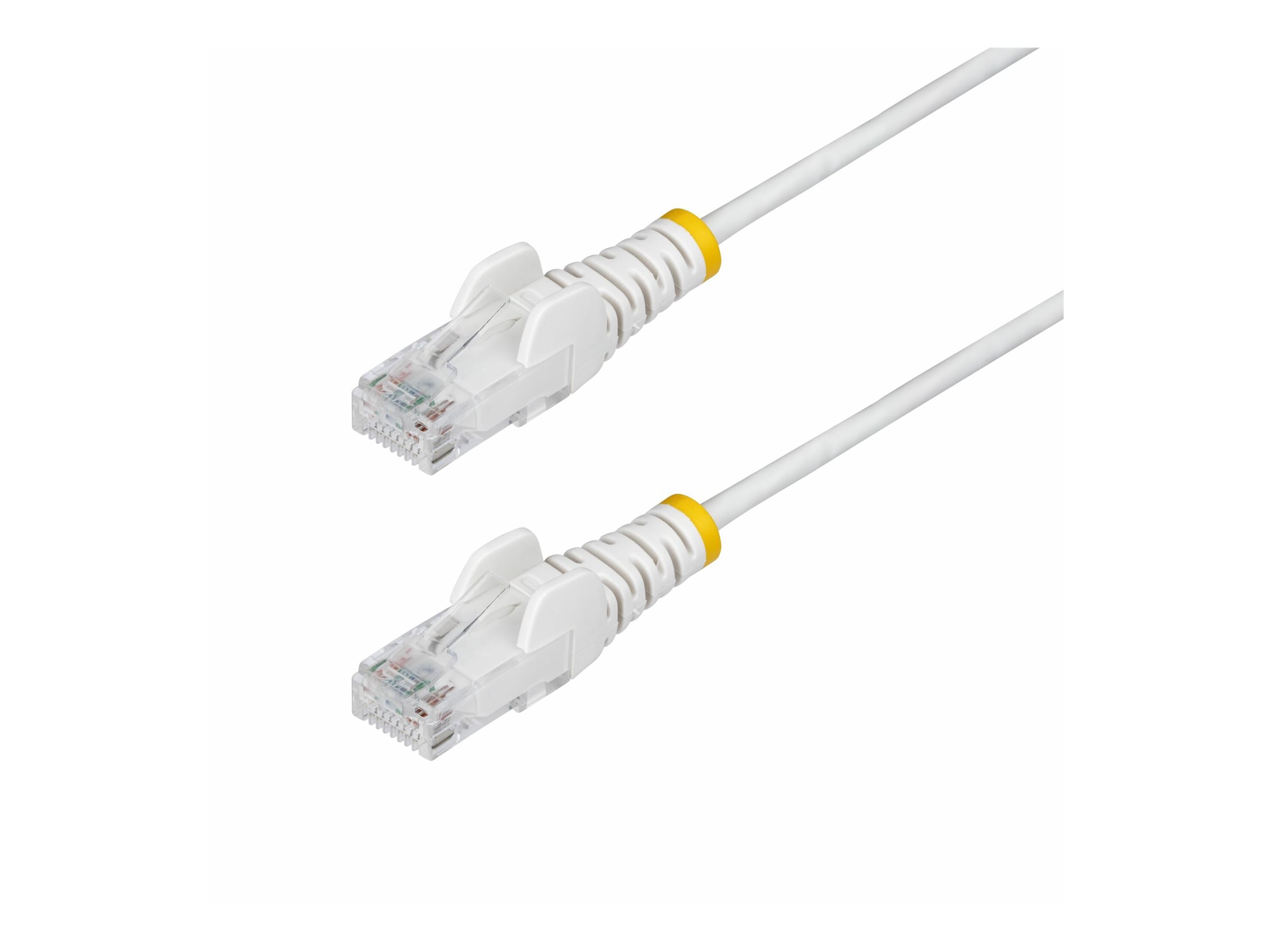StarTech.com 1m Slim CAT6 Ethernet-Kabel, Snagless, 28 AWG, LSZH, Weiß