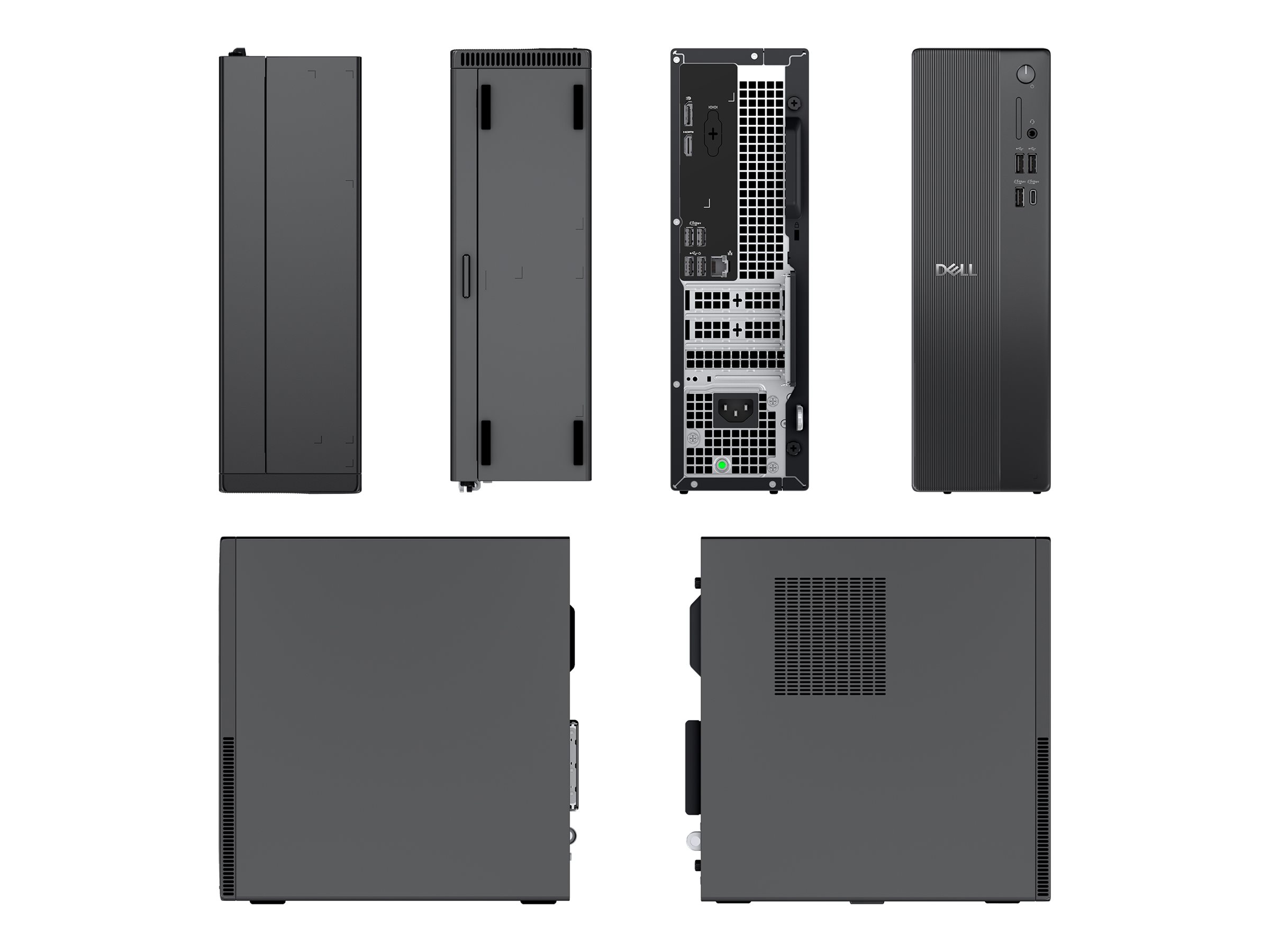 Dell Pro Slim Essential QVS1260 Desktop-PC, Core i5-14400, 8 GB RAM, 512 GB SSD, Windows 11 Pro, Schwarz