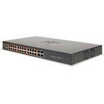 Cambium Networks cnMatrix EX1028-P, Switch, 24 1Gbps and 4 1Gbps SFP fiber ports - no power cord. Enterprise-grade (MX-EX1028PXB-E)