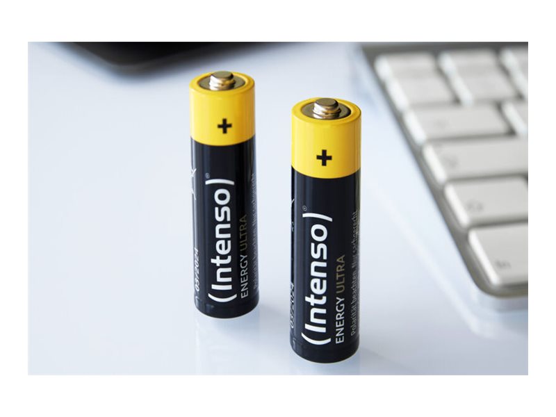 Intenso Energy Ultra AA/LR6 Alkaline Batterien 100er-Pack 1,5 V 2600 mAh Schwarz, Gelb