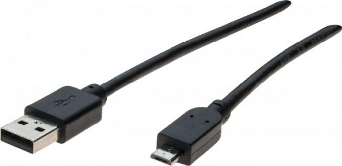 EXERTIS CONNECT Micro USB 2.0 Kabel, USB Stück A / USB Micro Stück B, 0,5 m Zum Laden und Datentrans