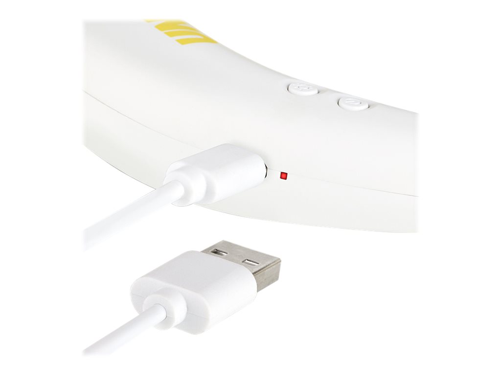 Unold Breezy Nackenventilator 3 Geschwindigkeitsstufen Akku 8 h Weiß/Gelb