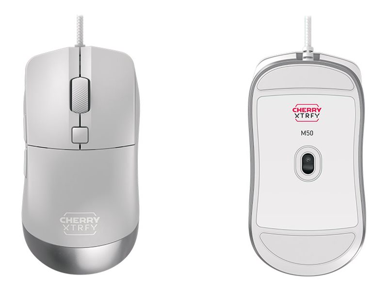 CHERRY Xtrfy M50 Ergonomische Maus 5 Tasten USB Weiß