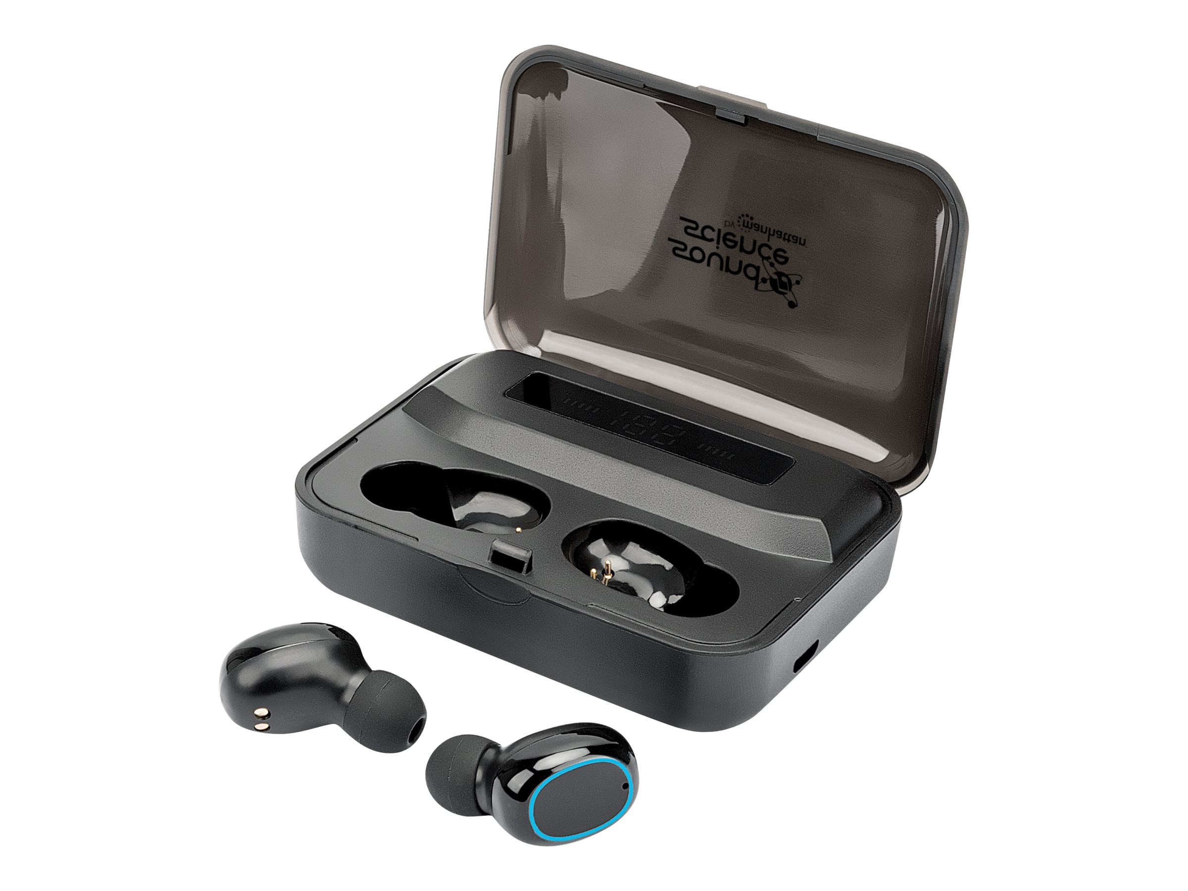Manhattan Sound Science True Wireless In-Ear-Kopfhörer Bluetooth 5.0 Schwarz