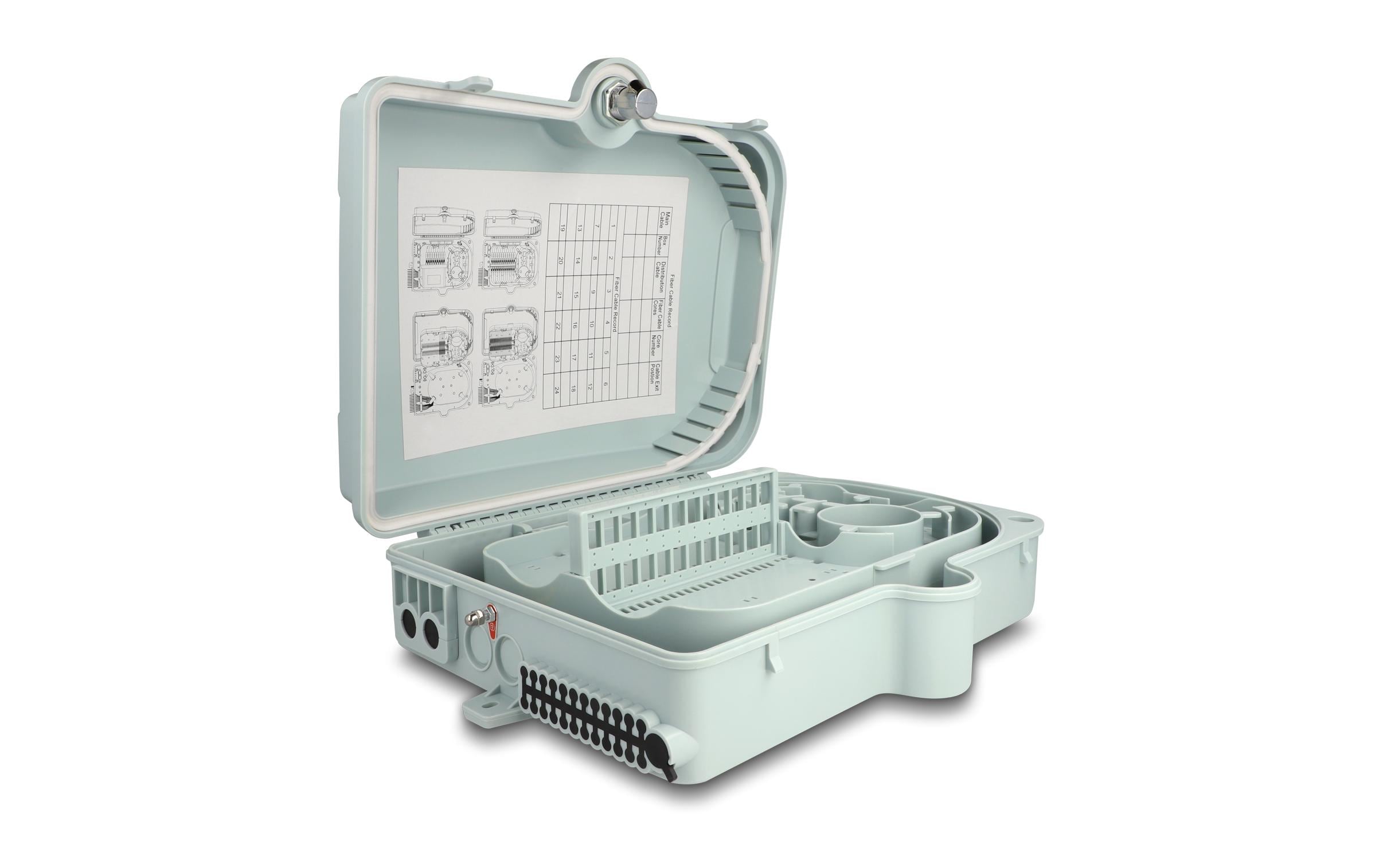 Delock 87903 Glasfaser-Verteilerbox IP65 Grau