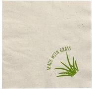 PAPSTAR Lunch-Servietten, 330 x 330 mm, 2-lagig, natur 1/4 Falz, Tissue (mit 15% Grasanteil) - 1 Stück (89155)