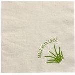 PAPSTAR Lunch-Servietten, 330 x 330 mm, 2-lagig, natur 1/4 Falz, Tissue (mit 15% Grasanteil) - 1 Stück (89155)