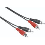 Hama 00205087 Audio-Kabel 5 m 2 x RCA Schwarz (00205087)