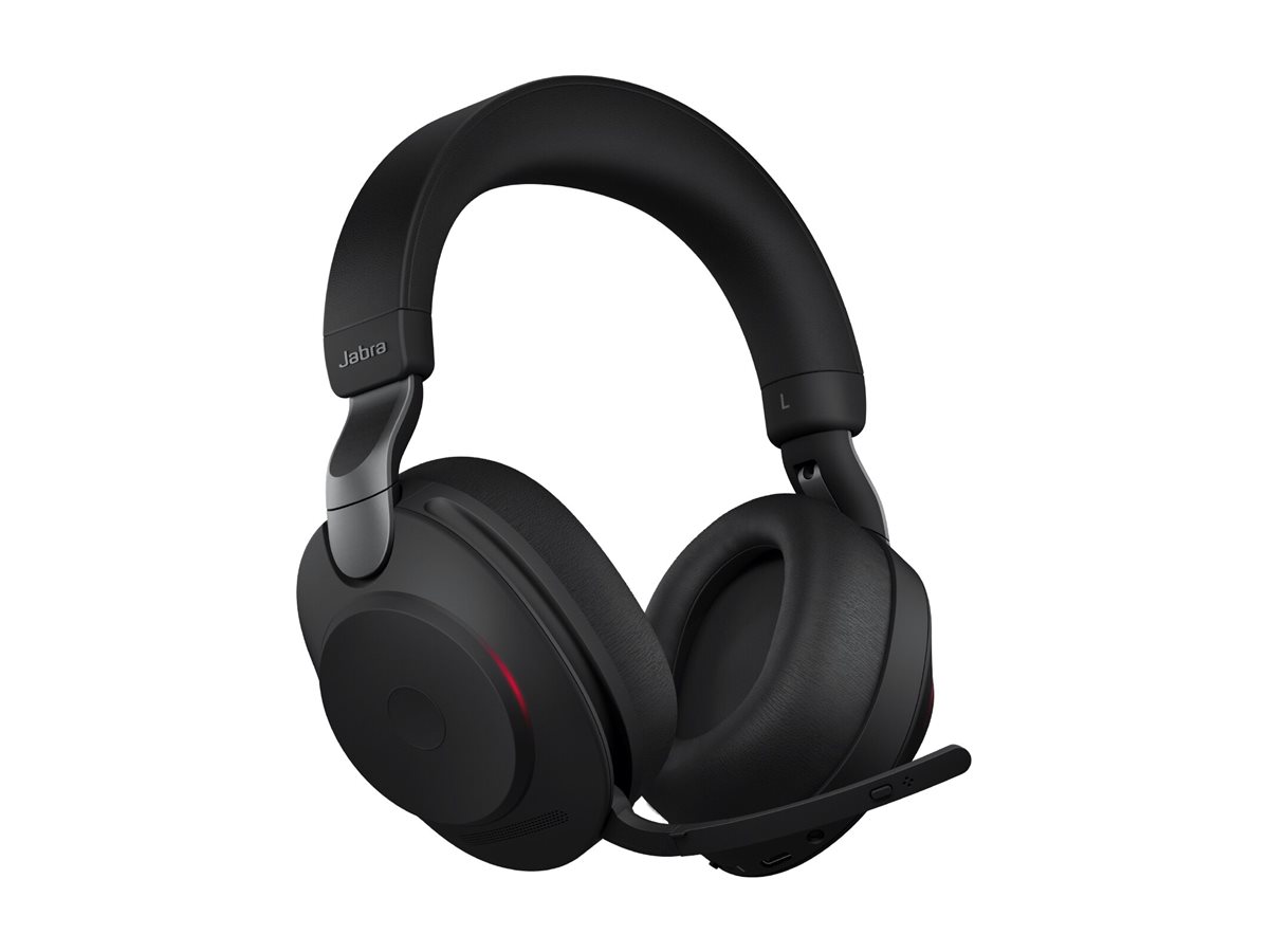 Jabra Evolve2 85 UC Stereo Over-Ear Headset mit ANC, Bluetooth und USB-A, Schwarz