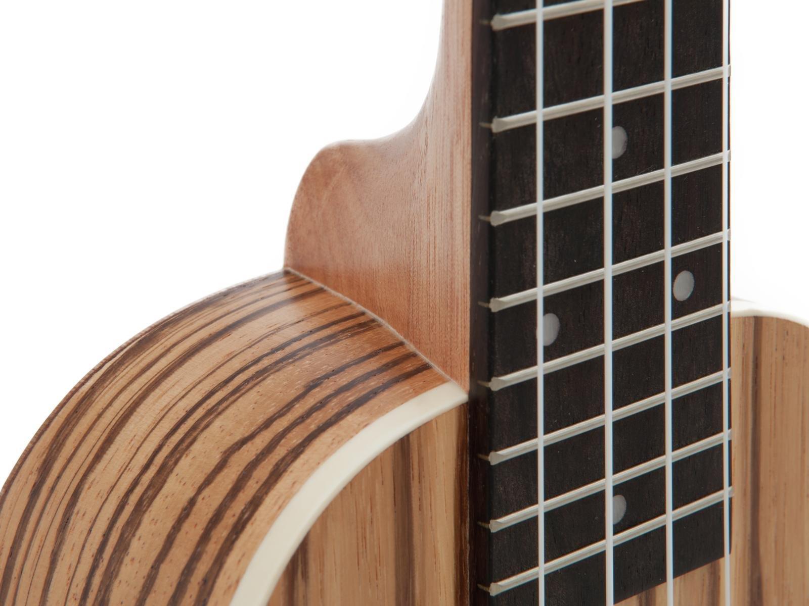 DIMAVERY UK-400 Ukulele Sopran "Zebrawood (26255831)