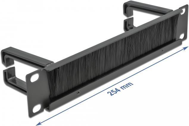 DeLOCK Cable Management Brush Strip with 2 hooks (66485)