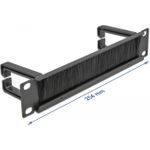 Delock Cable Management Brush Strip with 2 hooks (66485)