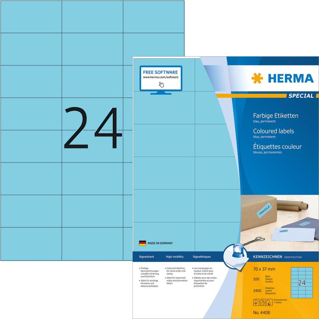 HERMA SuperPrint Selbstklebende Etiketten (4408)