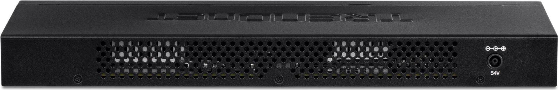 TRENDnet TPE TG160H 16-Port Gigabit PoE+ Switch Schwarz