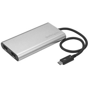StarTech.com Thunderbolt 3 auf Zwei HDMI Adapter - 4K 60Hz - für Mac und Wind...
