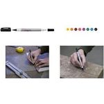 SAKURA Permanent-Marker Identi Pen, rot wasserfest und nahezu geruchlos, zwei Spitzen (fein und - 1 Stück (XYKT19)