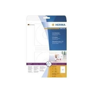 HERMA Special Permanent selbstklebende, matte, lichtundurchlässige CD/DVD-Papieretiketten (5079)