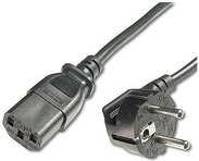 Microconnect PE010410 Stromkabel Schwarz 1 m CEE7/7 C13-Koppler (PE010410)