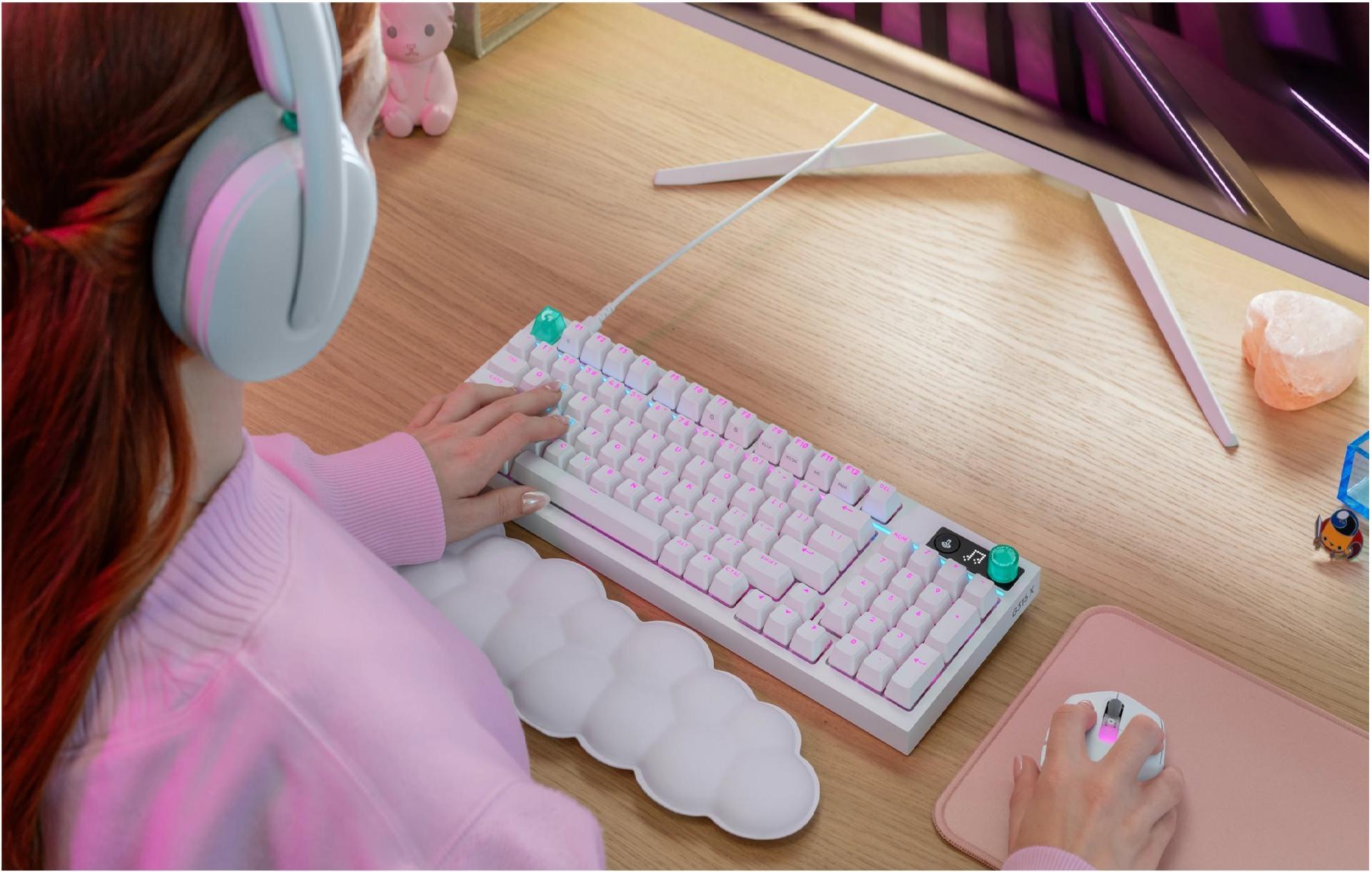 Logitech G Series G316 X 98 Mechanische Gaming-Tastatur QWERTZ LIGHTSYNC Weiß