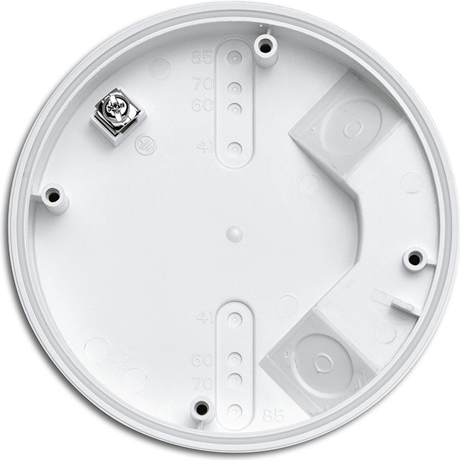 Busch-Jaeger 6888. Befestigungstyp: Oberflächenmontiert, Produktfarbe: Weiß, Zertifizierung: RoHS. Breite: 106 mm, Tiefe: 26 mm, Höhe: 106 mm (2CKA006899A2305)